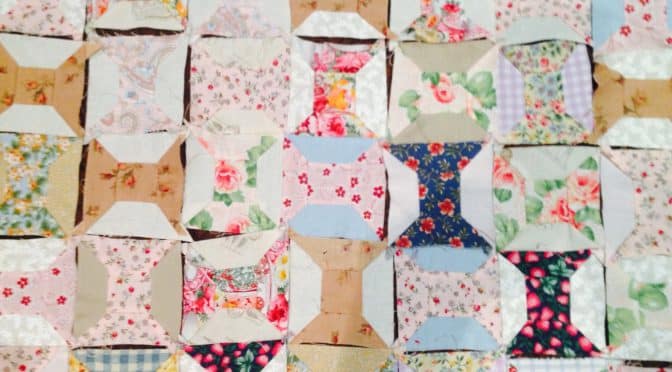 Hand Pieced Spool Blocks with Instructions
