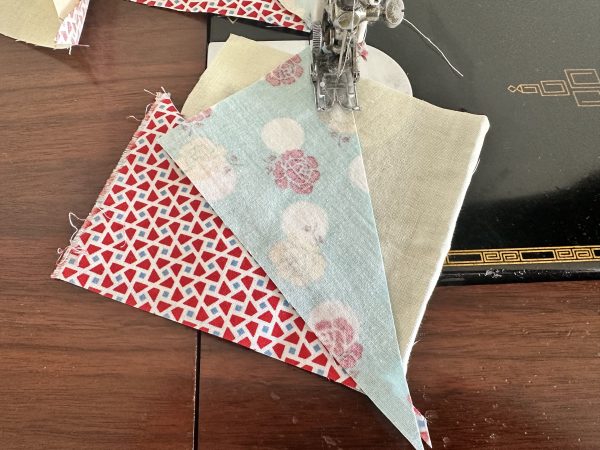 Crazy Little Triangles Block susies-scraps.com
