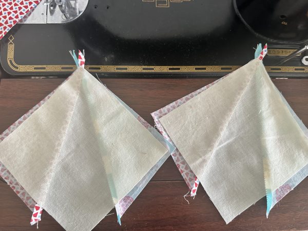 Crazy Little Triangles Block susies-scraps.com