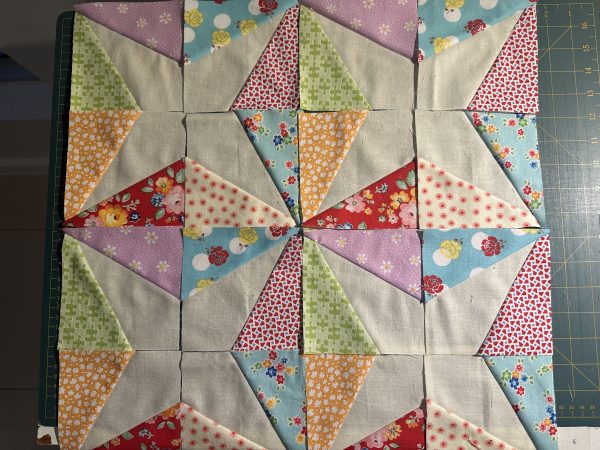 Crazy Little Triangles Block susies-scraps.com
